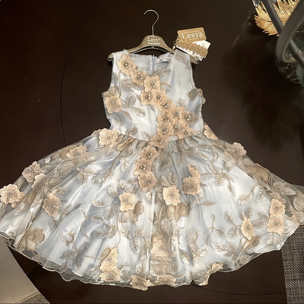 Lesy Luxury 50th Anniversary Girls Designer Dress